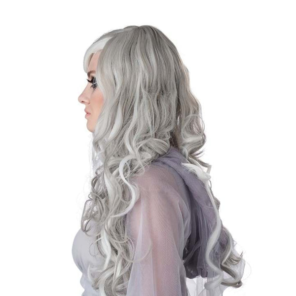 Halloween White Ghost Wig Wavy | 45cm Length