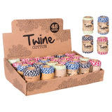 Twine Roll - Assorted Colours - 45m