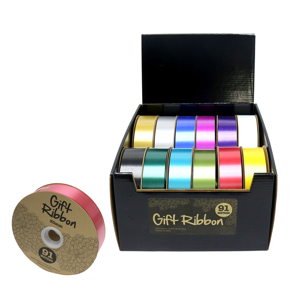 UBL Assorted Gift Ribbon | 30mm x 91.4m
