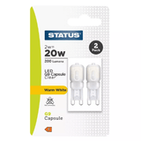 Status 20W 200lm G9 Capsule LED Bulbs | Warm White Light | Pack of 2