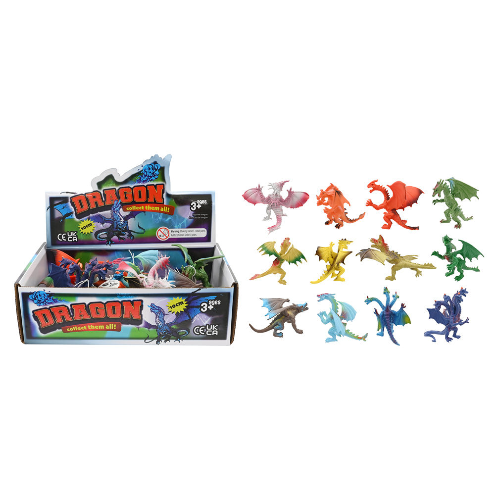 Dragon Fantasy Figurine Set | 10cm, Assorted Designs, Pack of 12