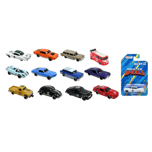 Die Cast Toy Car - Assorted Designs - 1:64 Scale