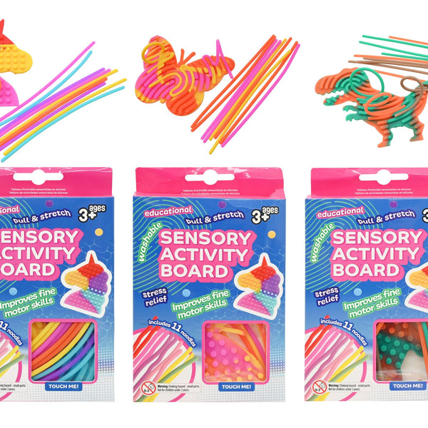 Silicone Sensory Activity Board - Assorted Designs - Set of 3