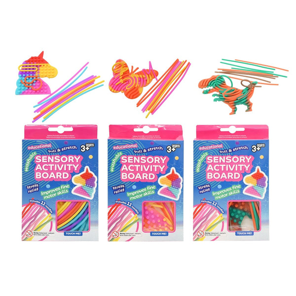Silicone Sensory Activity Board - Assorted Designs - Set of 3