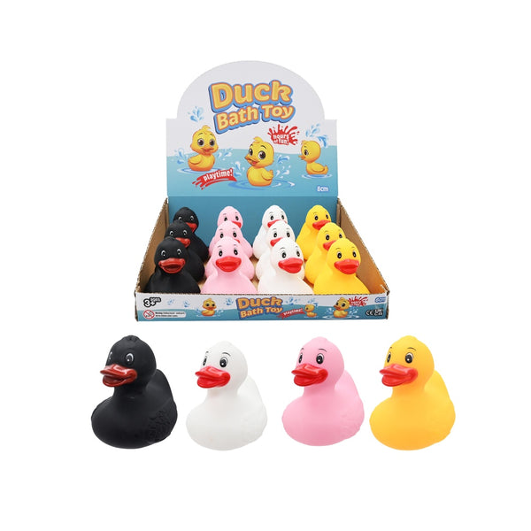 Bath Duck Toy - Assorted Colours - 8cm