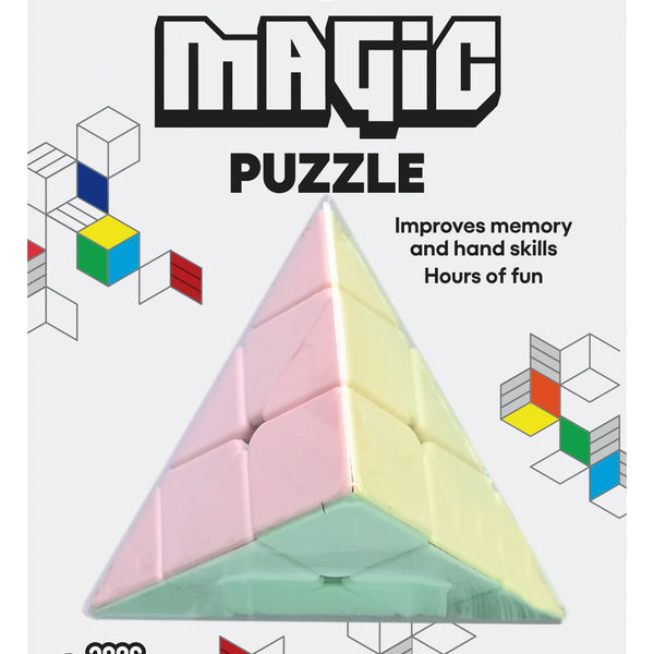 Pyramid Cube - Magic Puzzle - 9.5x9.5x8.3Cm