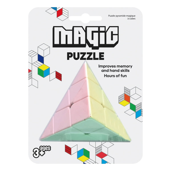 Pyramid Cube - Magic Puzzle - 9.5x9.5x8.3cm