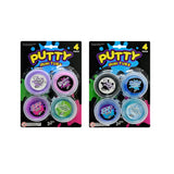 UBL 4 in 1 Mini Putty and Slime Tubs | Assorted Designs and Colours