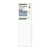 White Laminated Floating Wall Display Shelf | 80 x 24 x 3.8cm
