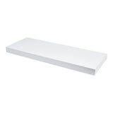 White Laminated Floating Wall Display Shelf | 80 x 24 x 3.8cm