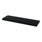Black Laminated Wall-Mounted Floating Shelf | 80 x 24 x 3.8cm
