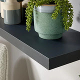 Grey Laminated Floating Wall Display Shelf | 60 x 24 x 3.8cm