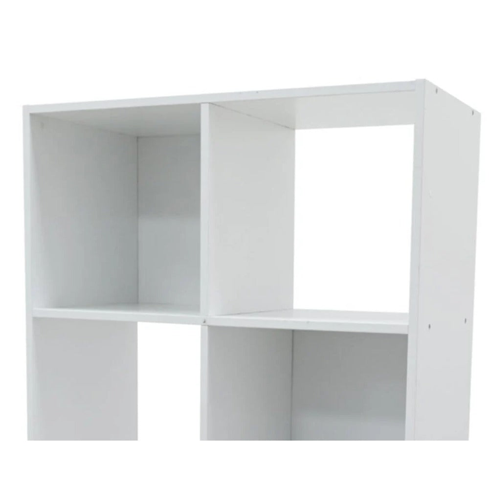 White 6 Cube Open Shelf Bookcase Storage Unit | 61 x 29 x 91cm
