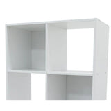 White 6 Cube Open Shelf Bookcase Storage Unit | 61 x 29 x 91cm
