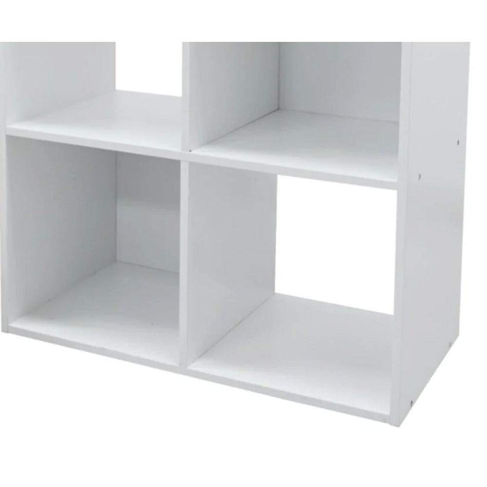 White 6 Cube Open Shelf Bookcase Storage Unit | 61 x 29 x 91cm