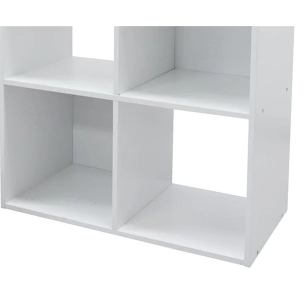 White 6 Cube Open Shelf Bookcase Storage Unit | 61 x 29 x 91cm