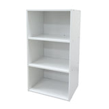 White 3 Tier Bookshelf Storage Unit | 42 x 29 x 79cm, Open Shelves