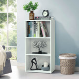 White 3 Tier Bookshelf Storage Unit | 42 x 29 x 79cm, Open Shelves