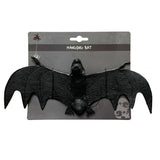 Halloween Hanging Bat Decoration | 29cm Black Spooky Party Prop