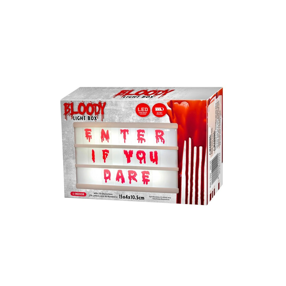 Boo! Bloody LED Light Box | Battery Powered