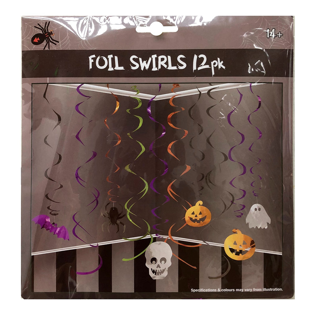 Boo! Halloween Character Foil Swirls | Pack of 12