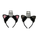 Halloween Glitter Cat Ears Headband | Assorted Colours
