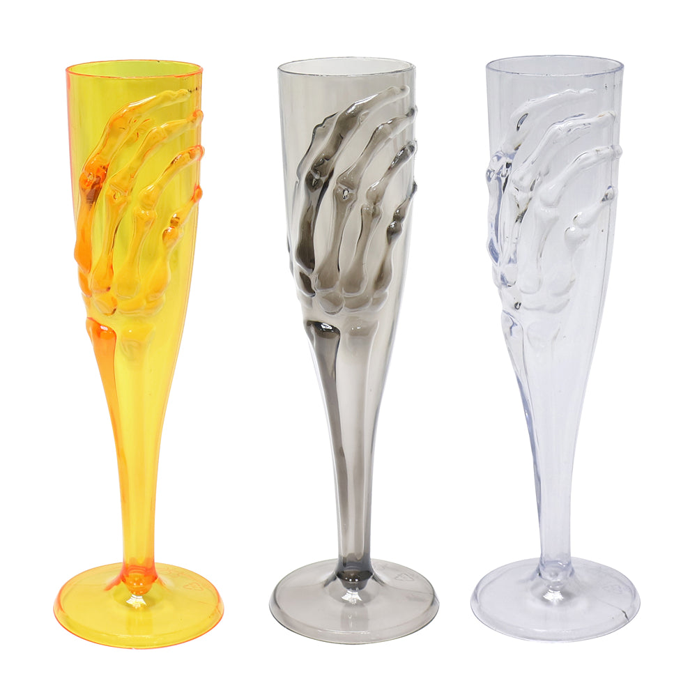 Boo! Champagne Cup with Skeleton Hand | Assorted