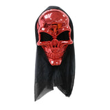 Halloween Skull Foiled Hooded Mask | 16.5 x 7 x 25.5cm, 73g