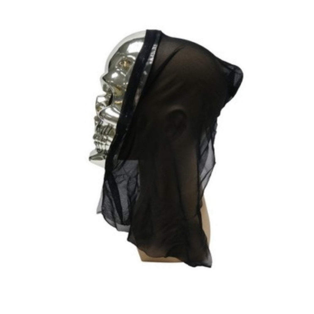 Halloween Skull Foiled Hooded Mask | 16.5 x 7 x 25.5cm, 73g