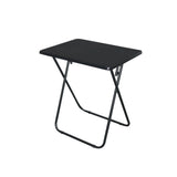 Black Folding Rectangular Utility Table | 48 x 38 x 65cm, Rounded Corners