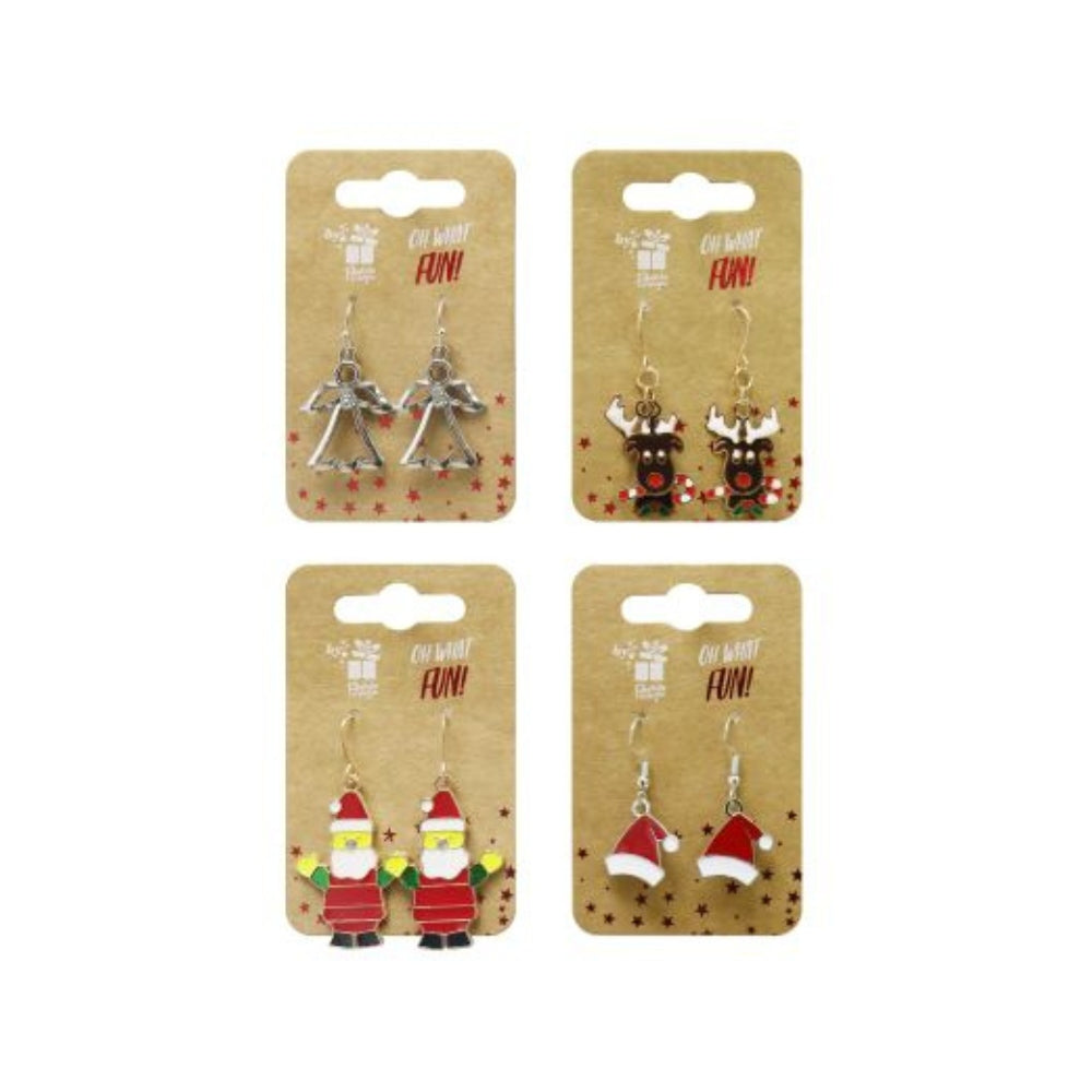 festive magic assorted dangly christmas earrings