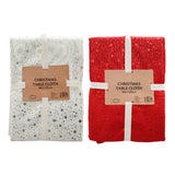 Festive Magic Christmas Star Tablecloth - 140 x 225cm, Assorted Designs