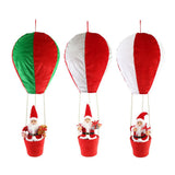 Festive Magic Santa Hot Air Balloon Decoration - 76cm, Assorted Designs