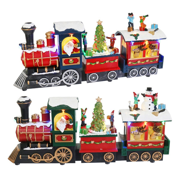 Festive Magic LED Musical Santa Express Train Decoration - USB, Assorted Designs