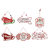 Festive Magic Metal Christmas Hanging Sign - Assorted Designs and Colours