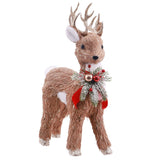 Festive Magic Standing Sisal Christmas Reindeer Decoration - 48cm, Brown