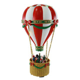 Festive Magic Musical Rotating Hot Air Balloon Ornament - Multicolour Lights