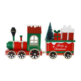 Festive Magic Christmas Locomotive Train Ornament - Red, Green and Gold