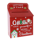 Festive Magic Red Letters to Santa Christmas Letter Box - Hinged Top