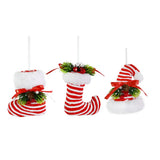 Festive Magic Plush Candy Cane Christmas Decoration - 13cm, Assorted Designs
