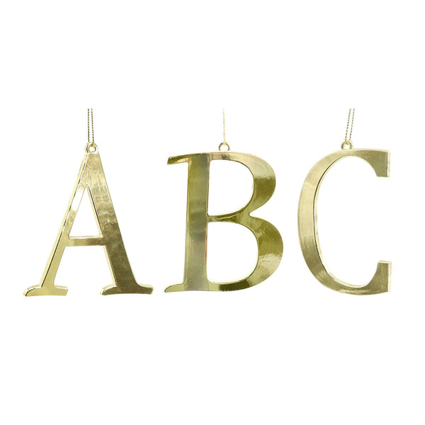 Festive Magic Gold Alphabet Christmas Decorations - Assorted Metal Letters