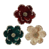 Festive Magic Magnolia Christmas Clip - Assorted Colours, Gilded Edges