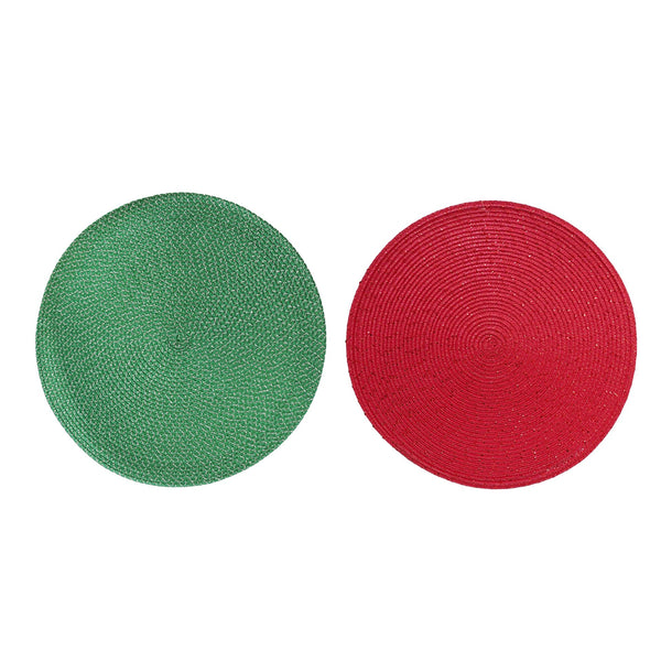 Woven Metallic Placemat | 38cm, Assorted Colours