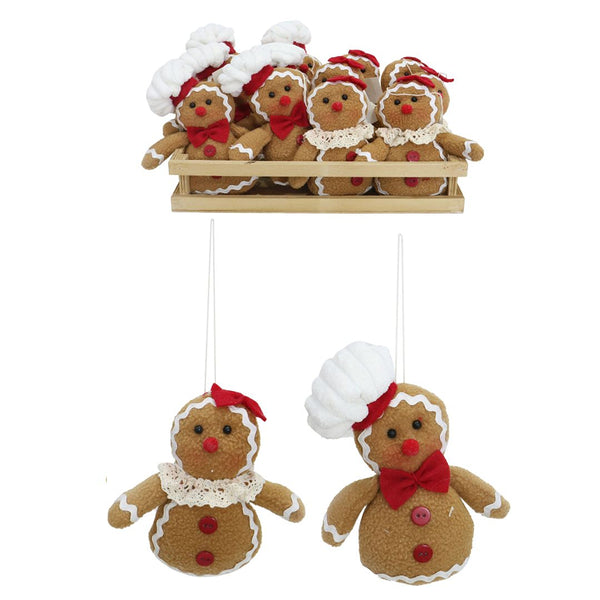 Gingerbread Mini Figure Decorations in Baking Tray | Assorted Designs