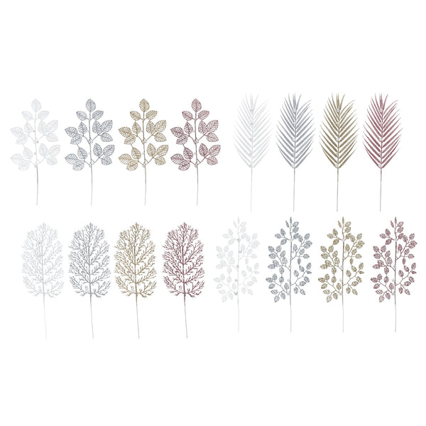 Glitter Leaf Pearl Crystal Pick | 41cm, Assorted Designs
