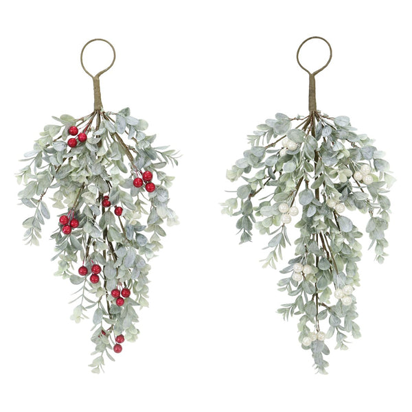 Mistletoe Berry Hanger | 42cm, Assorted Colours, Wire Hanger