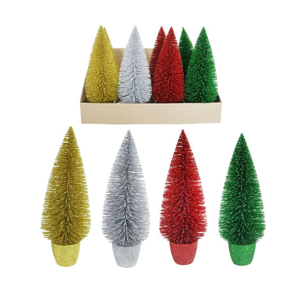 Potted Glitter Tree | Assorted Colours