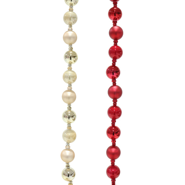 Festive Magic Oversized Christmas Bauble Garland - 2.1m, Assorted Colours