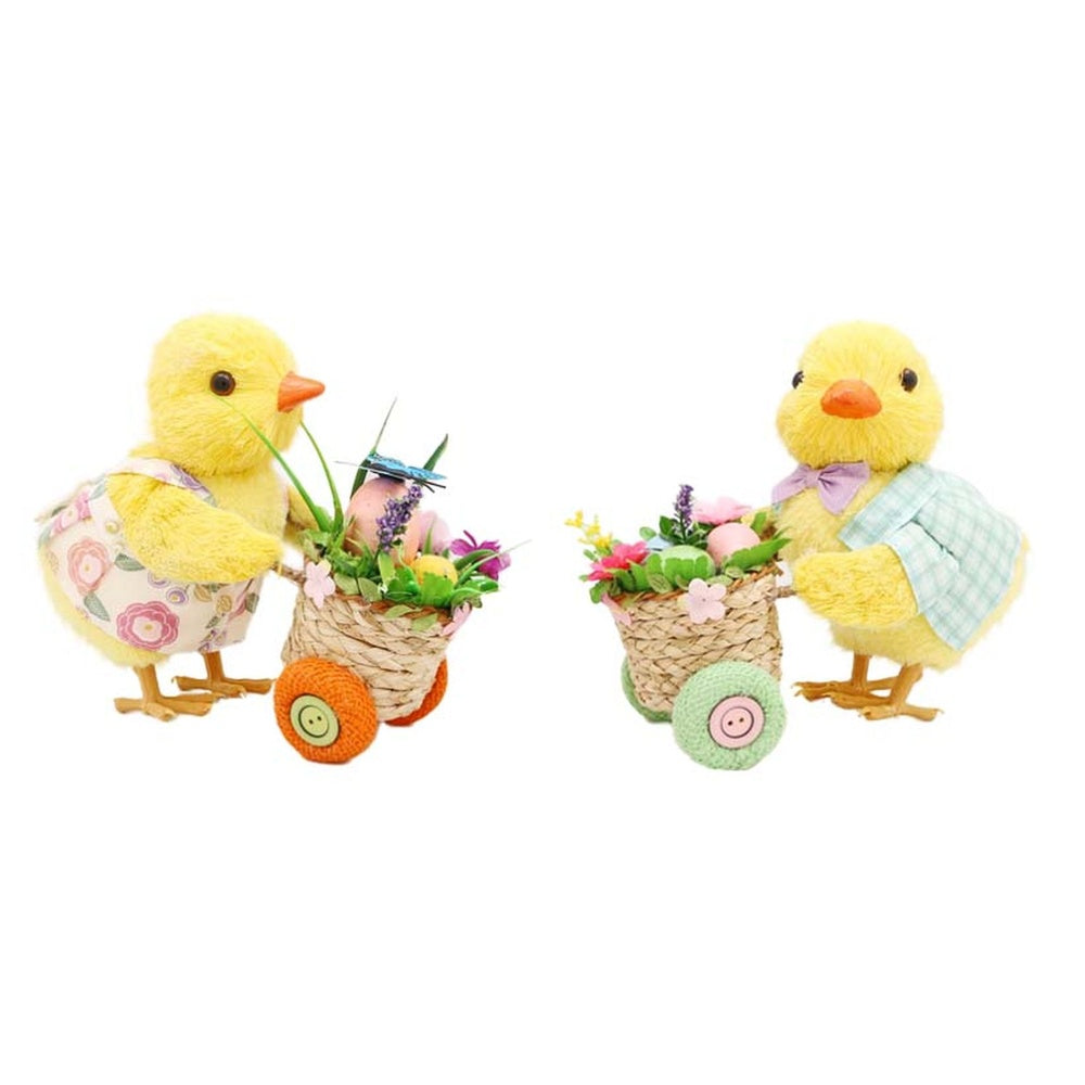 Easter Chicks with Basket Trolley - Assorted Designs