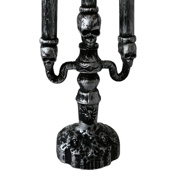 Halloween Light Up Skeleton Candelabra | Battery Operated, 32cm Height